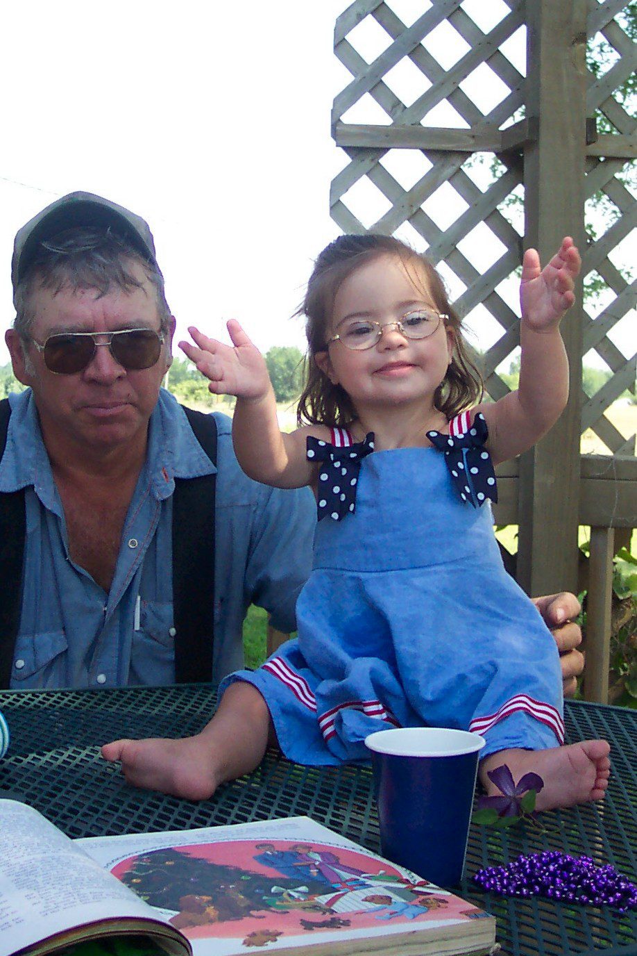Julianna and Grandpa Sander