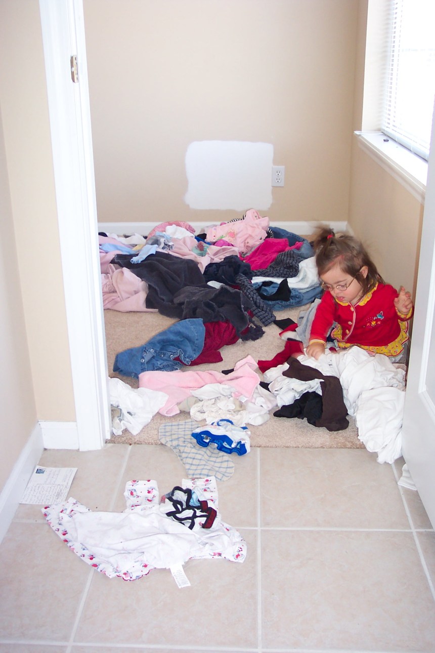 Julianna's favorite pasttime (and one of Mommy's least!)