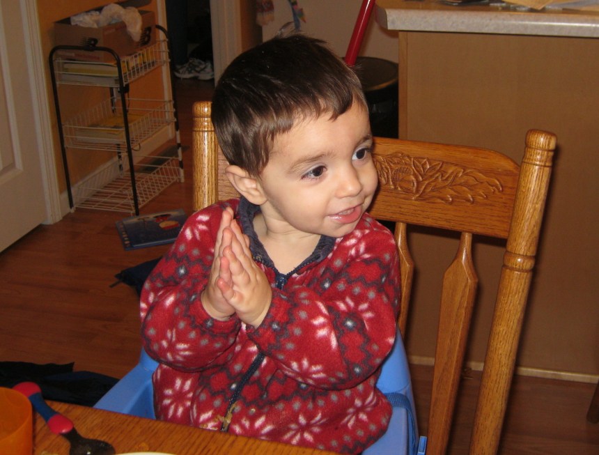 Steepled fingers prayer pose