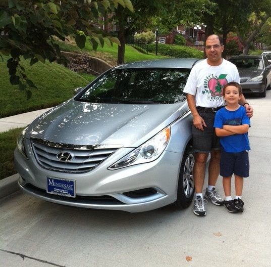 Christian & Alex w new car 7-23-11 blog