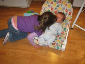 Julianna lying on Michael