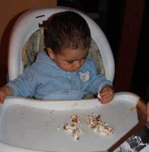Michael and birthday cake