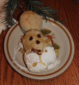 St. Nicholas bread. Like his miter? (Mitre?)