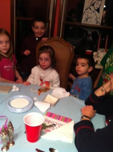 The big day itself: last Saturday, sharing a birthday celebration with her great grandmother (after whom she was named!)