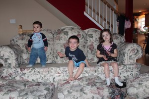 little ones on couch