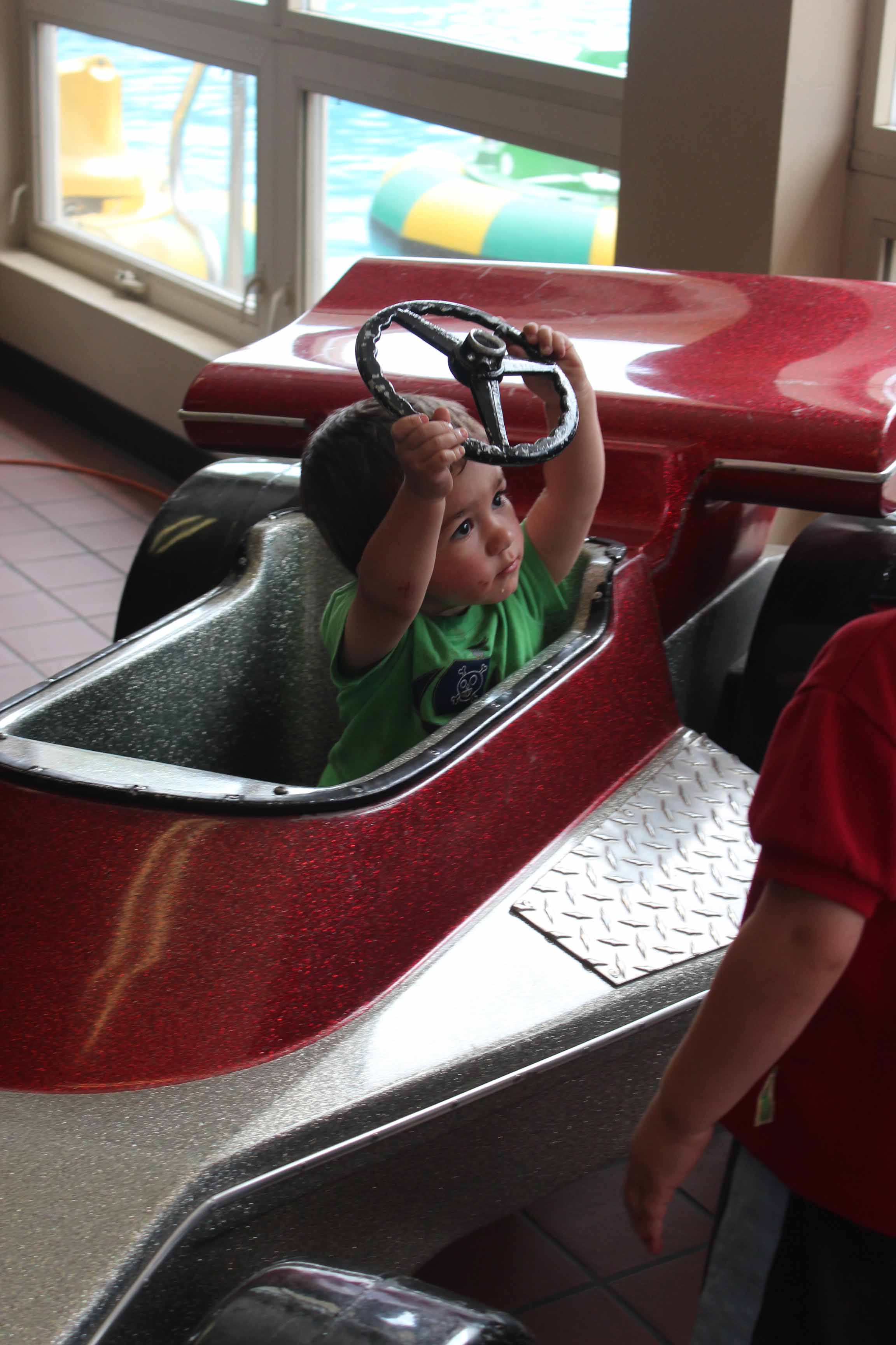 Michael Mayhem strikes again. "I swear, I only touched it, Mommy!"