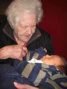 Grandma with Michael, 2011