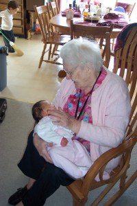 Grandma with Julianna, 2007