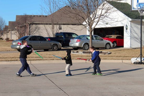 3-way light saber duel