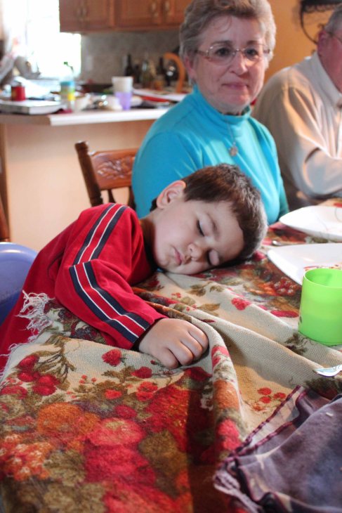 Unlike his mother, Michael does not suffer from insomnia.